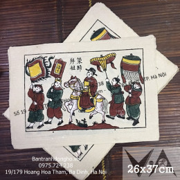 Tranh Đông Hồ Vinh Quy Bái Tổ